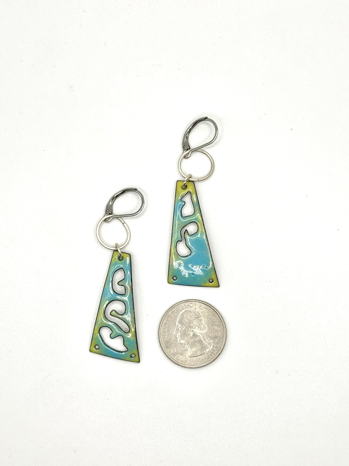 Aerwyn Earrings in Enamel