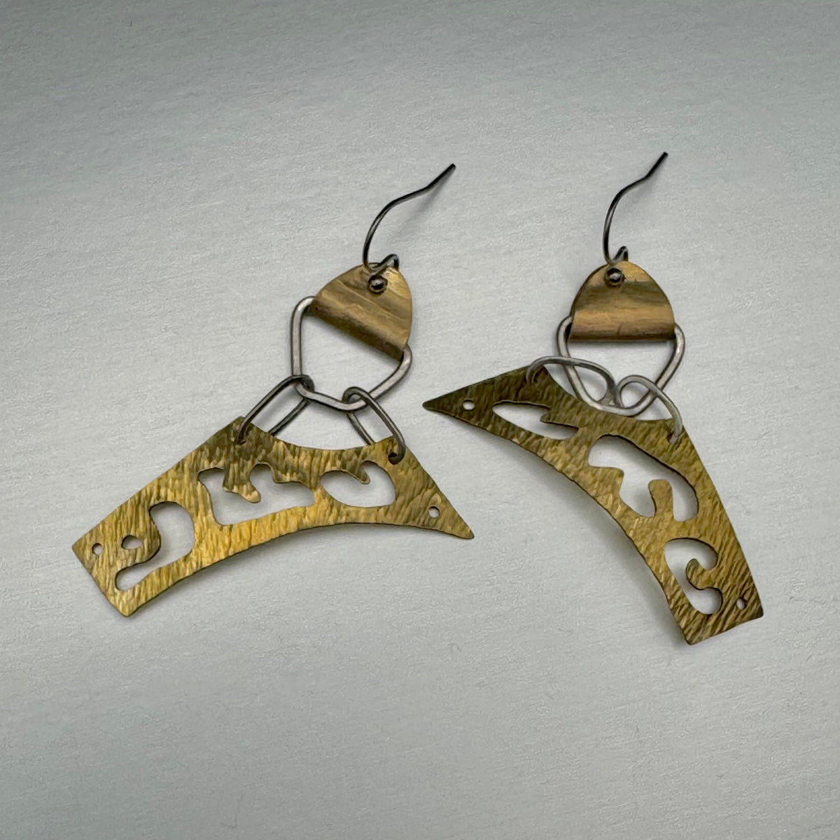 Dorian Earrings in Brass