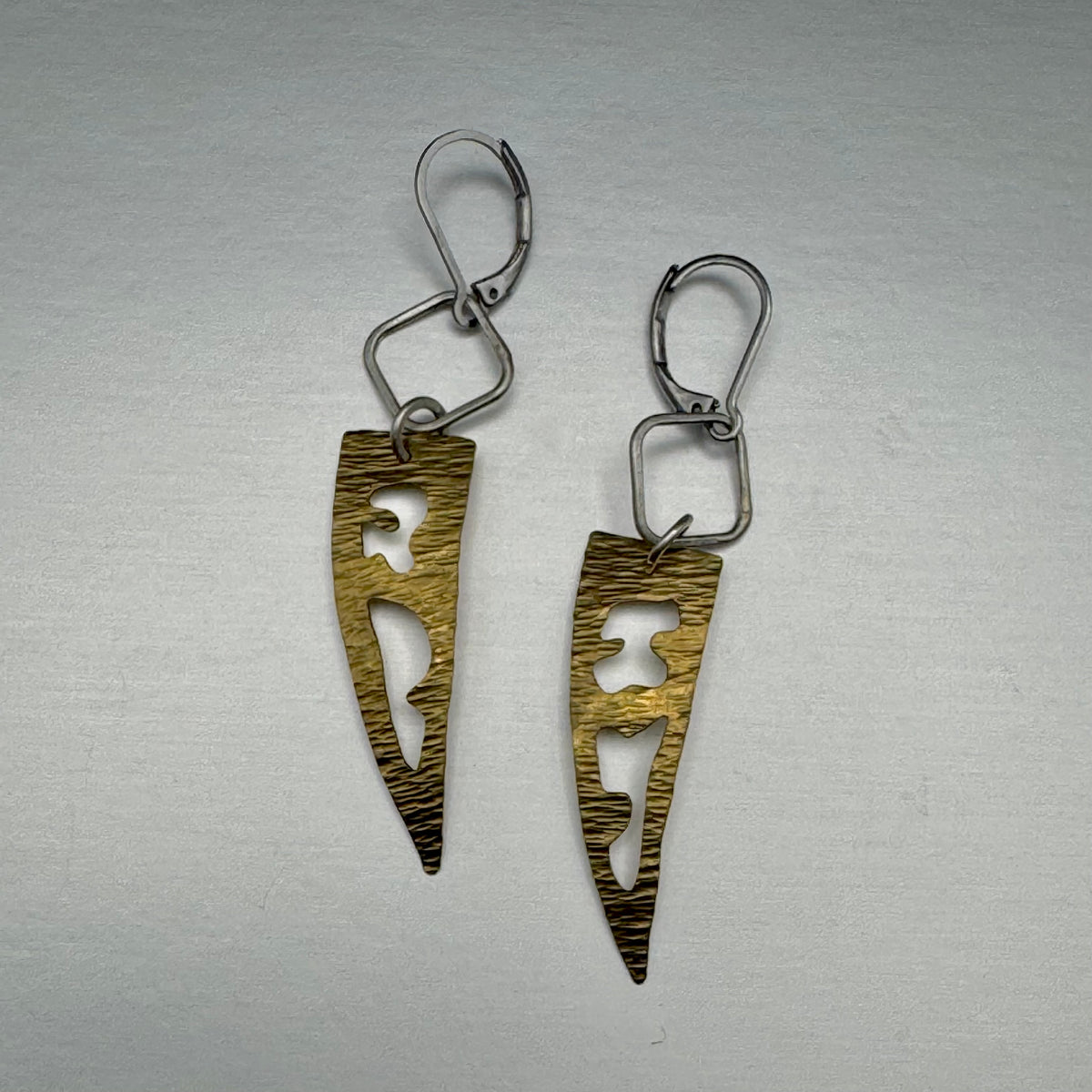 Dylan Earrings in Brass