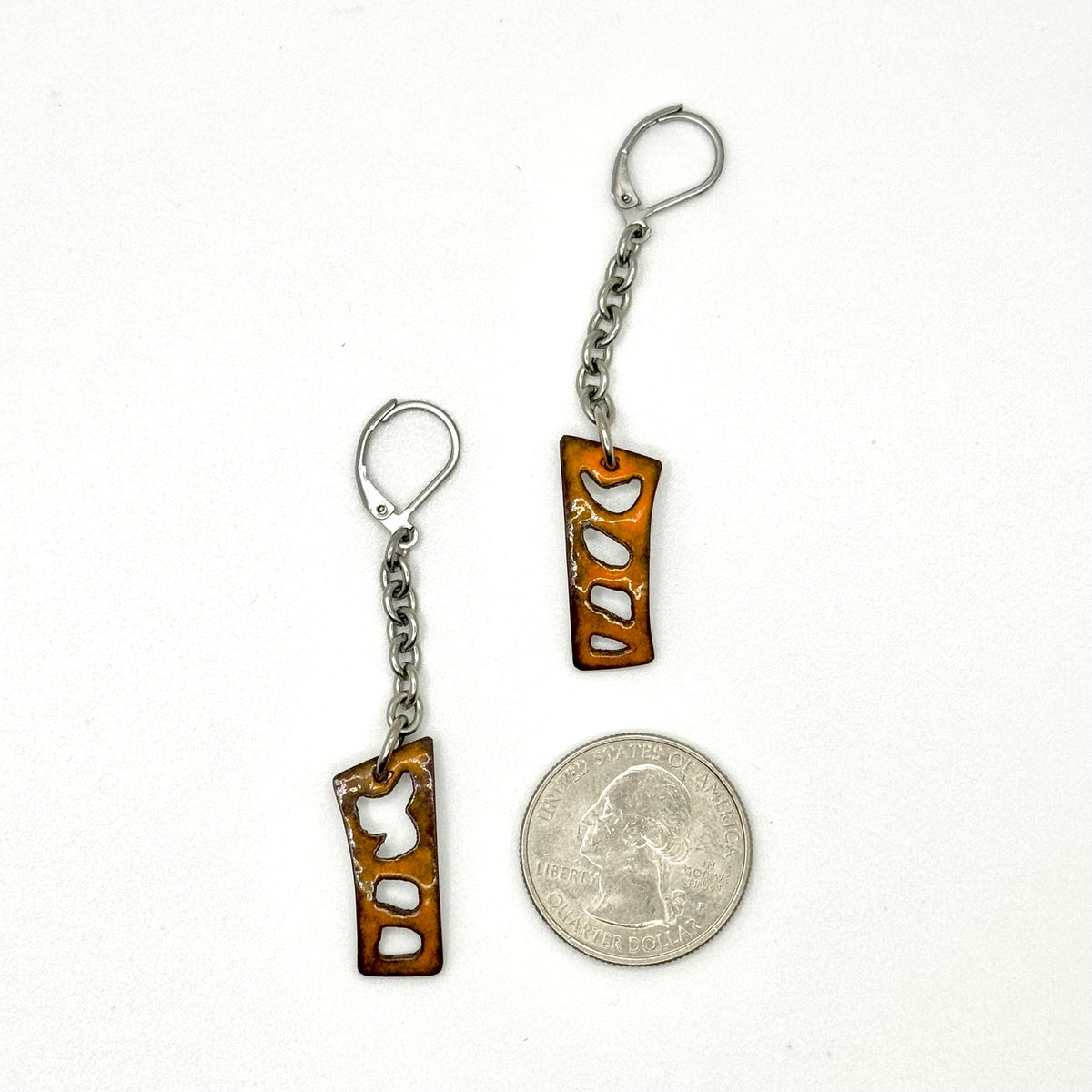 Nori Earrings in Enamel