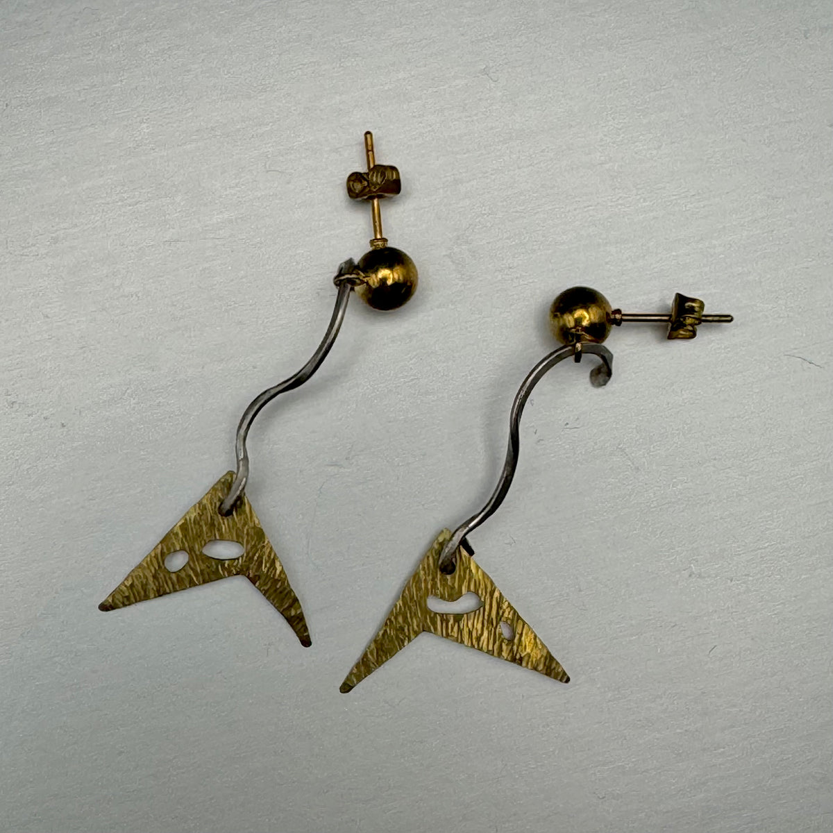 Sia Earrings in Brass