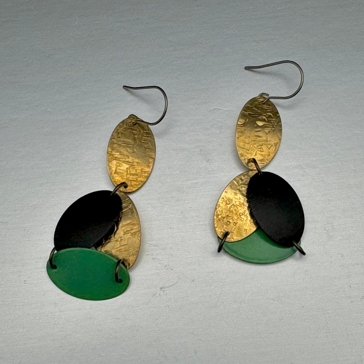 Petal Earrings in Brass