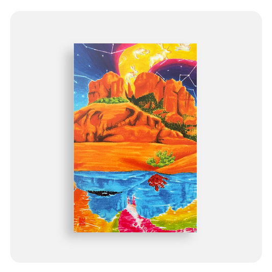 Gaia's Cathedral — Vortex Mysticism Postcard