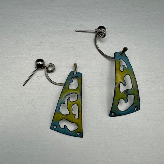 Aerwyn Earrings in Enamel