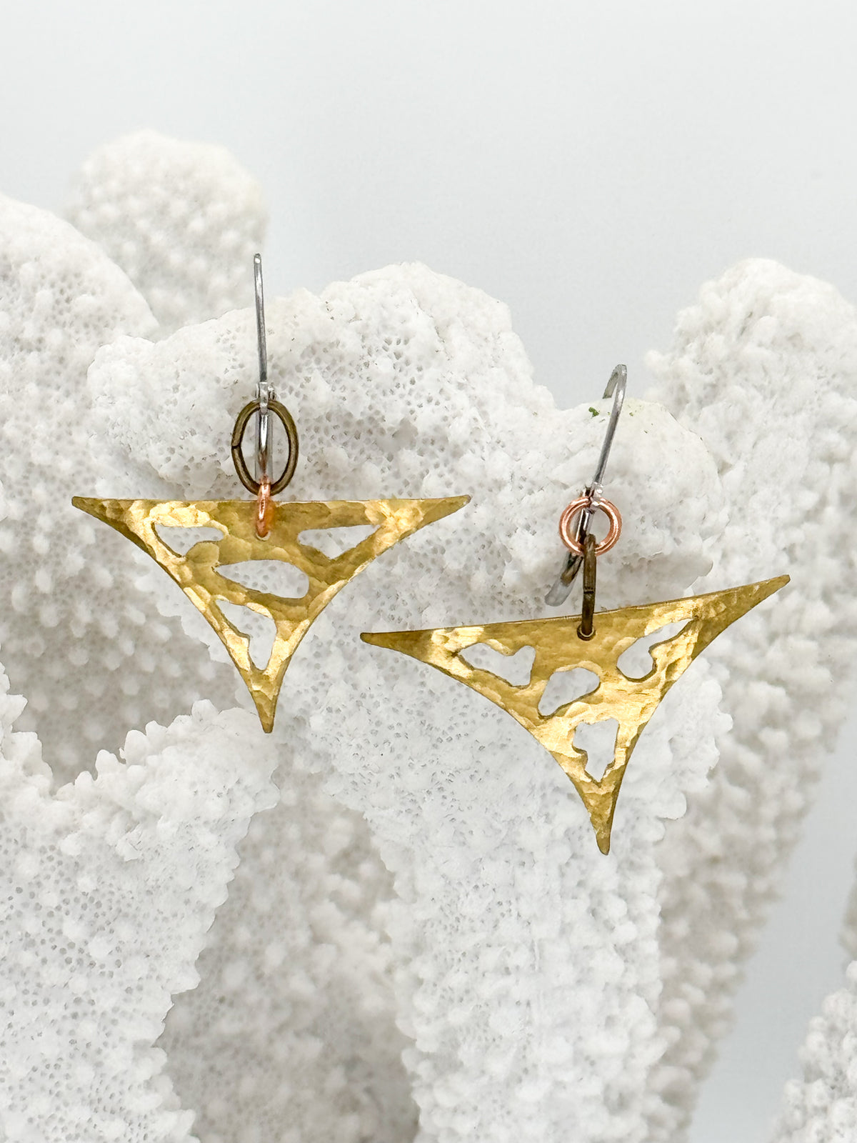 Arnav Earrings in Brass