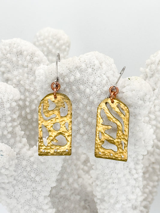 Moana Earrings in Brass