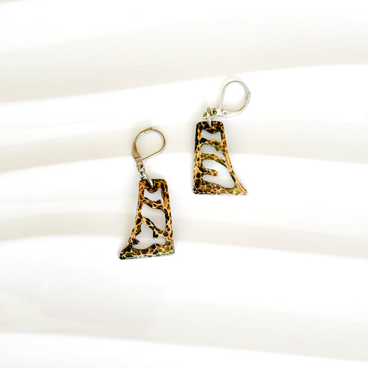 Morgan Earrings in Brass