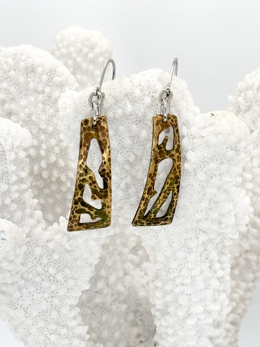 Samandar Earrings in Brass