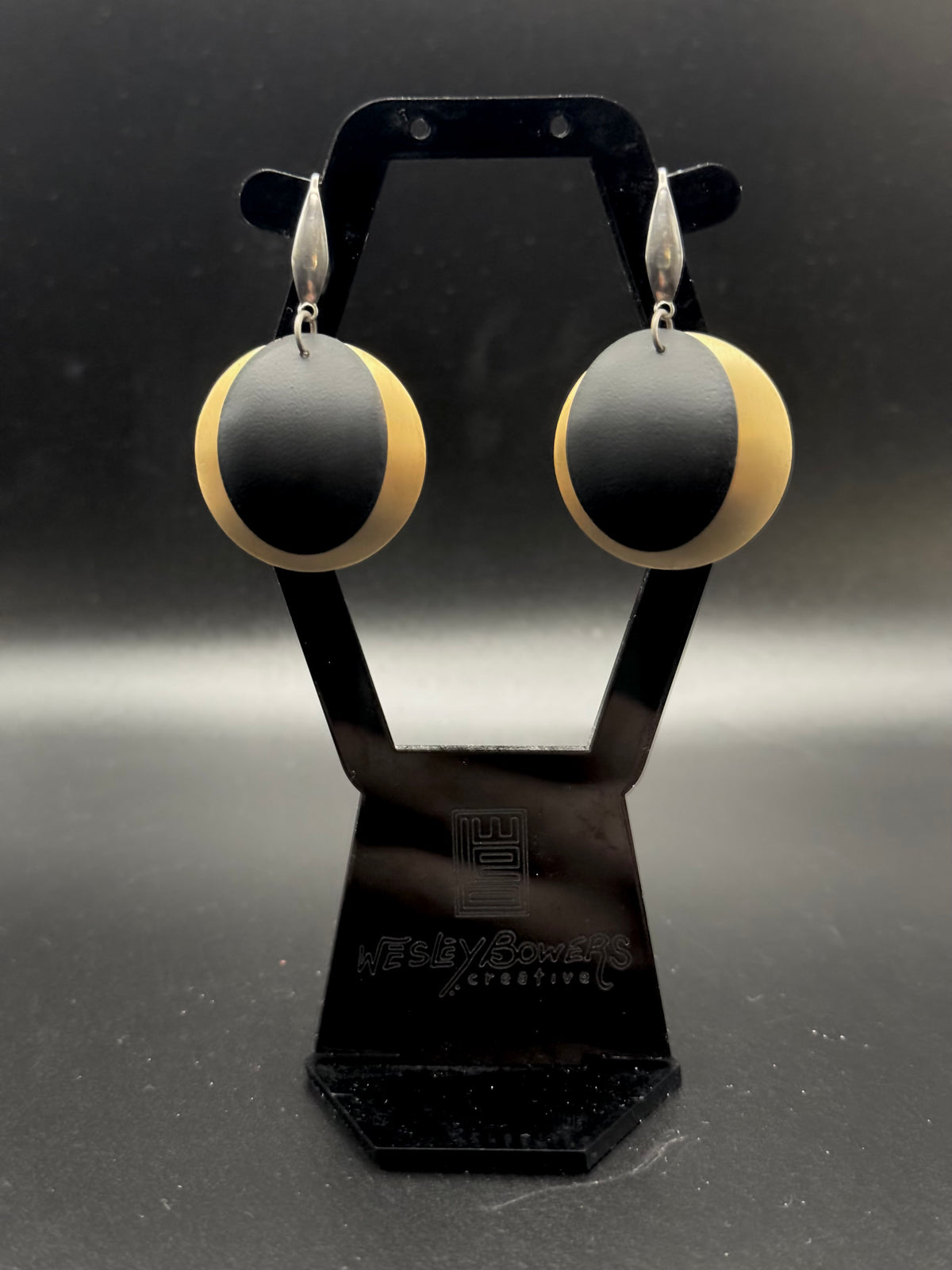Eclipse Earrings in Brass