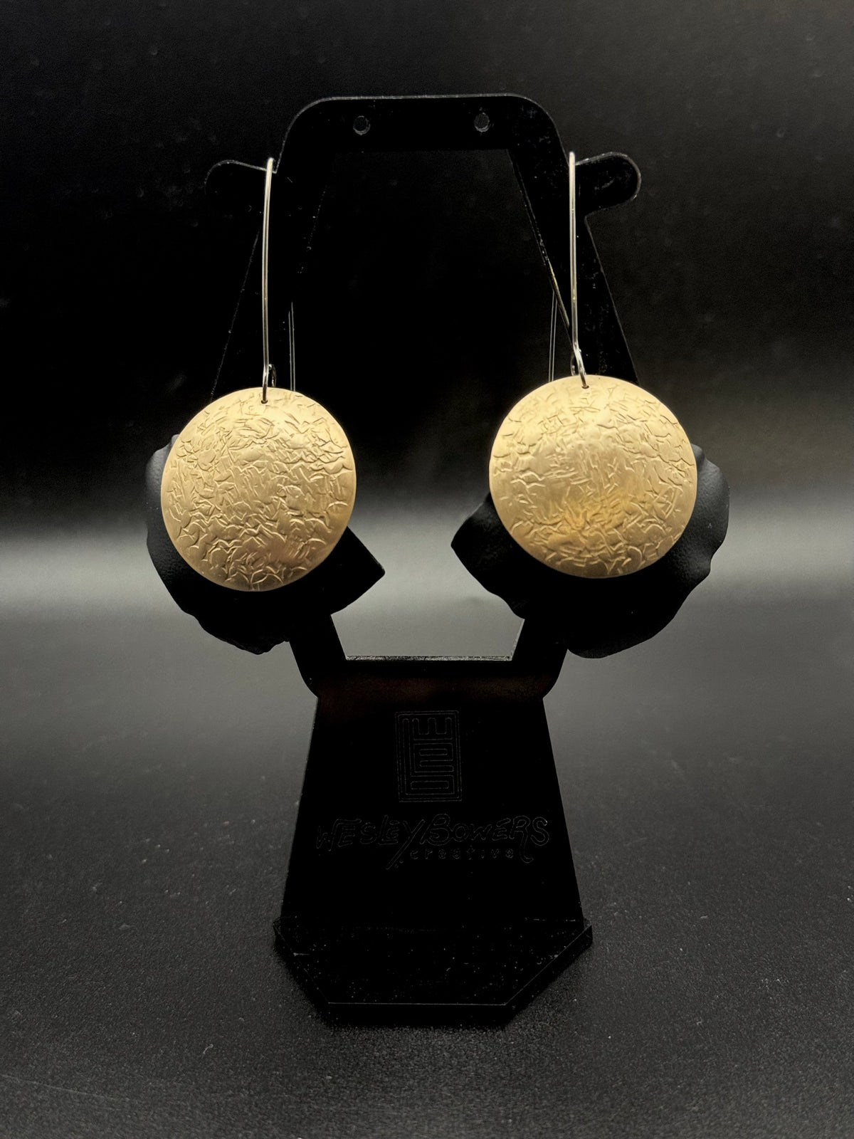 Flounce Earrings in Brass