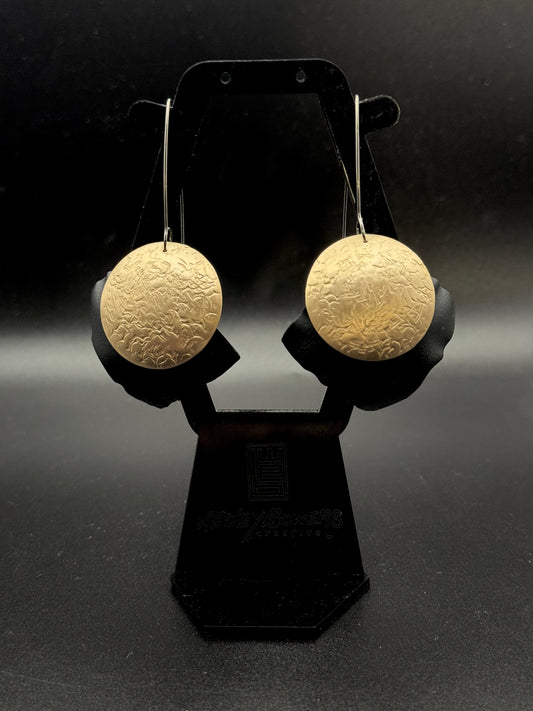 Flounce Earrings in Brass