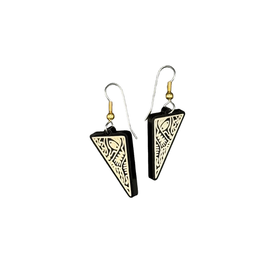 Triangle Beard Acrylic Earrings