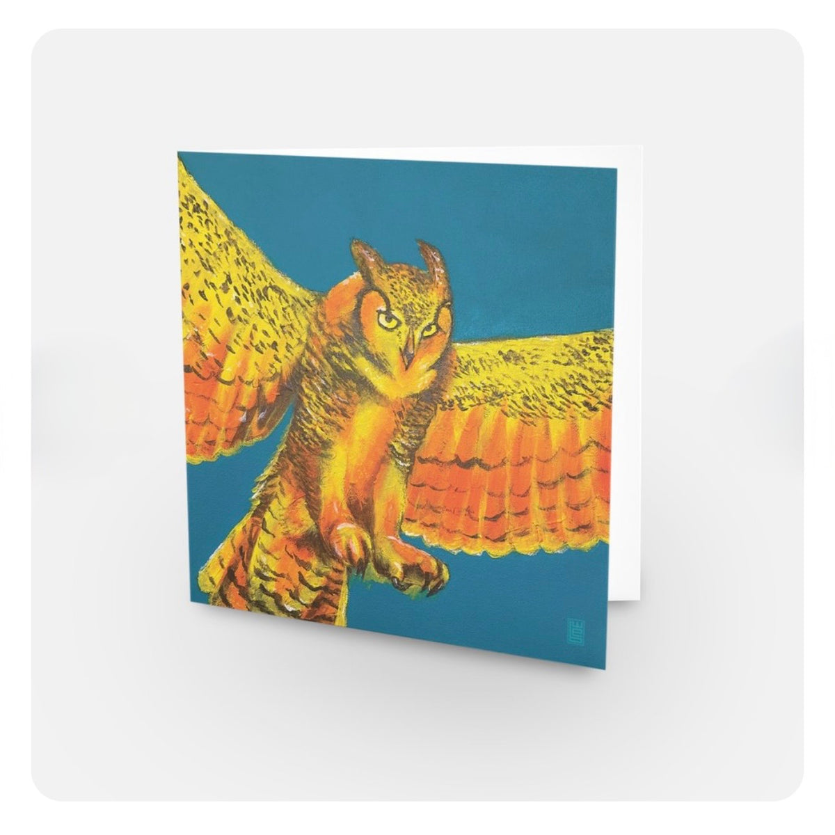 Winged Tiger — Notecard | Square