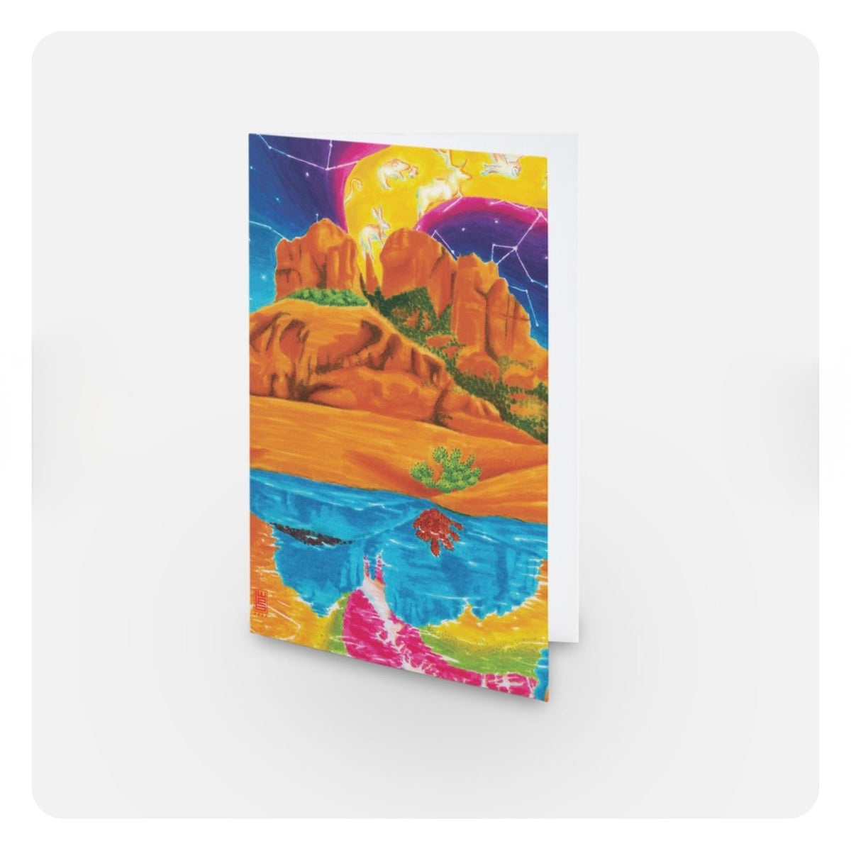 Gaia's Cathedral — Notecard | Portrait