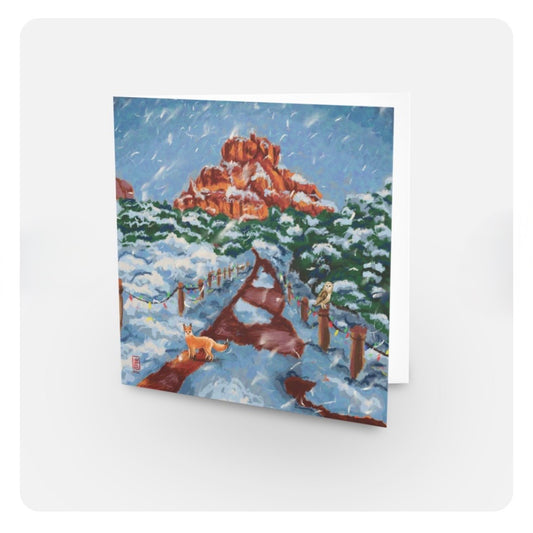 Sedona Winter Wonderland — Notecard | Square